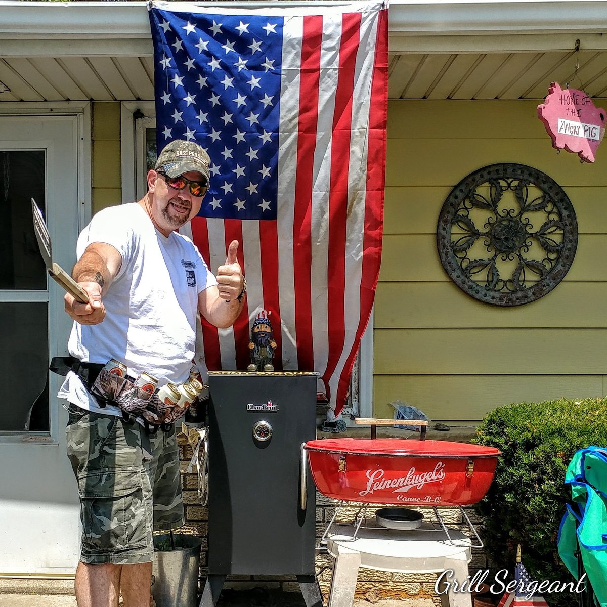 rdoubleyacookin's tweet photo. The Grillsergeant is locked and cocked, ready to rock!! 

#grillsergeant #bbq #foodadventures https://t.co/XssMRkT4Jh