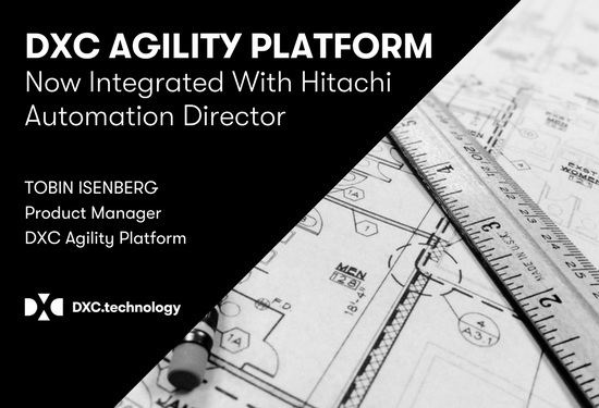 JMCamins's tweet photo. Building out a @DXCTechnology Agility Platform blueprint just got better w/@HDSCorp Automation Director integration https://t.co/WYplIBeyOf https://t.co/oTdbncLWB1
