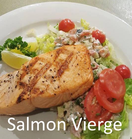 ZoroonaBR's tweet photo. Well seasoned grilled salmon; served on Mediterranean salad and garnished with cherry tomatoes and fresh lemon.
#eatBR July 17-22 https://t.co/E0P9PI6psY