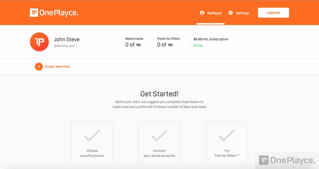 OnePlayce tweet media