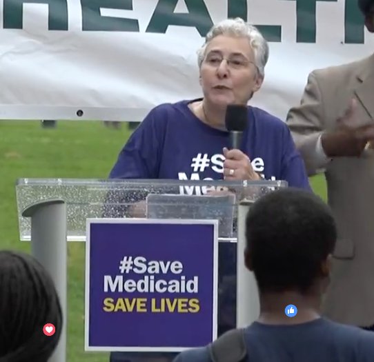 SEIUPres's tweet photo. "We are telling Congress: Hands off our healthcare" Deborah Weinstein, @CoalitiononHN #SaveMedicaidSaveLives #SaveMedicaid https://t.co/hzpp1Kq6dx