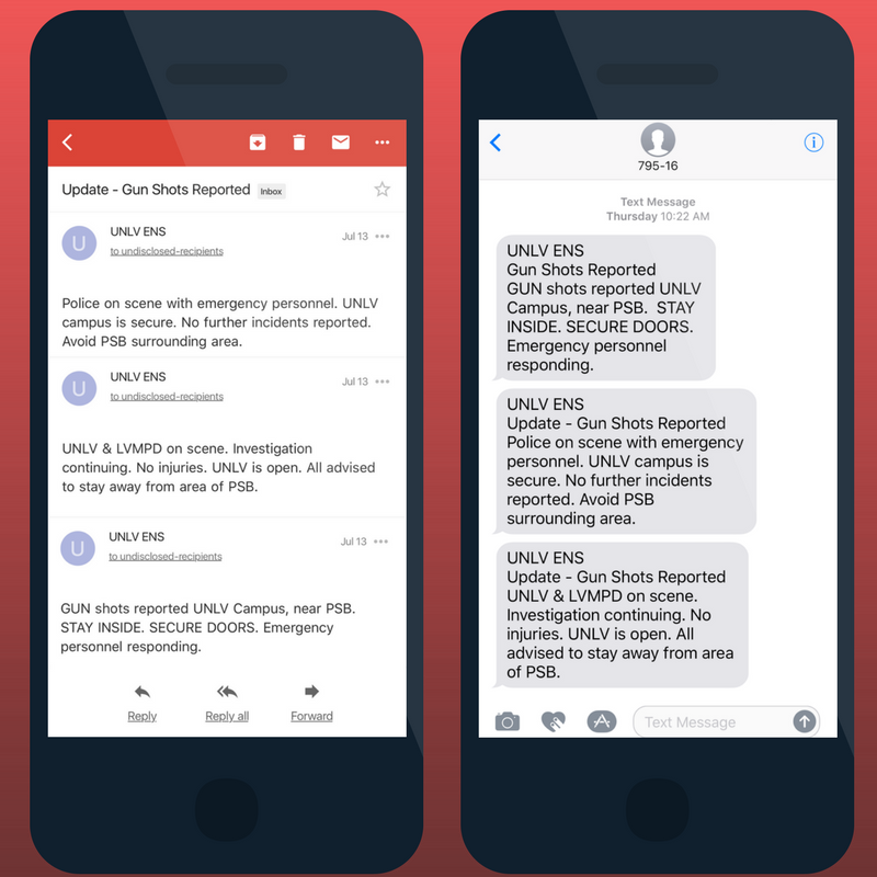UPDSouth's tweet photo. Did you receive emergency alerts from @unlv last week? To review and update your contact information, visit: https://t.co/GyN0bSEwXL https://t.co/TglYJPCx27