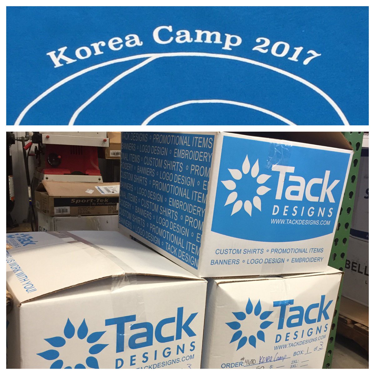 So you need 350 shirts in 5 days? No problem! Thanks Dillon international for letting us take care of your order! #screenprint #rushorder