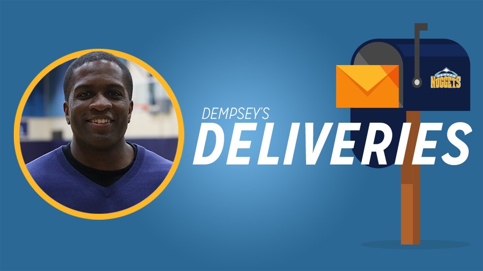 Got #MileHighBasketball questions? Dempsey has answers.  Get your questions in by using #DempseysDeliveries. https://t.co/Sf6JY5AvtS