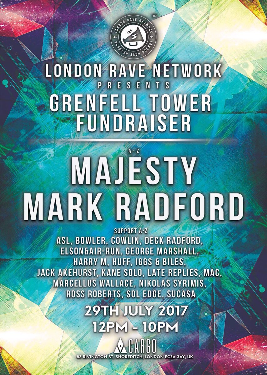 Head over to RA now and purchase a ticket! Sat 29th July we are hosting a fundraising event ❤️🙌🏻
Tickets - residentadvisor.net/event.aspx?987…