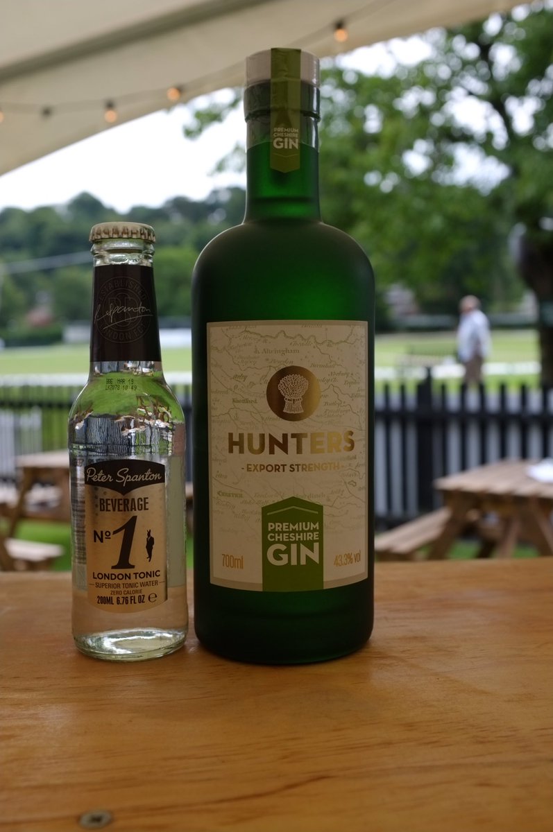 ta_bars's tweet image. The perfect G &amp;amp; T. @PSpantonDrinks @HuntersGin @AECC_cricket #cheshire