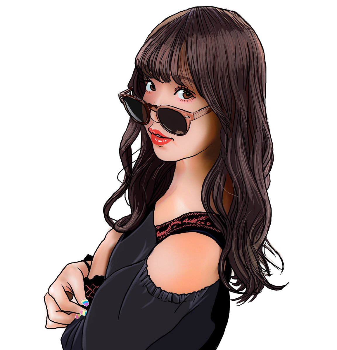 てらりん 藤田ニコルさん 02nicole 似顔絵 イラスト イラストレーション モデル 藤田ニコル にこるん Caricature Illustration Portrait Artwork Drawing Model Nicolefujita T Co Dmlgecsag9