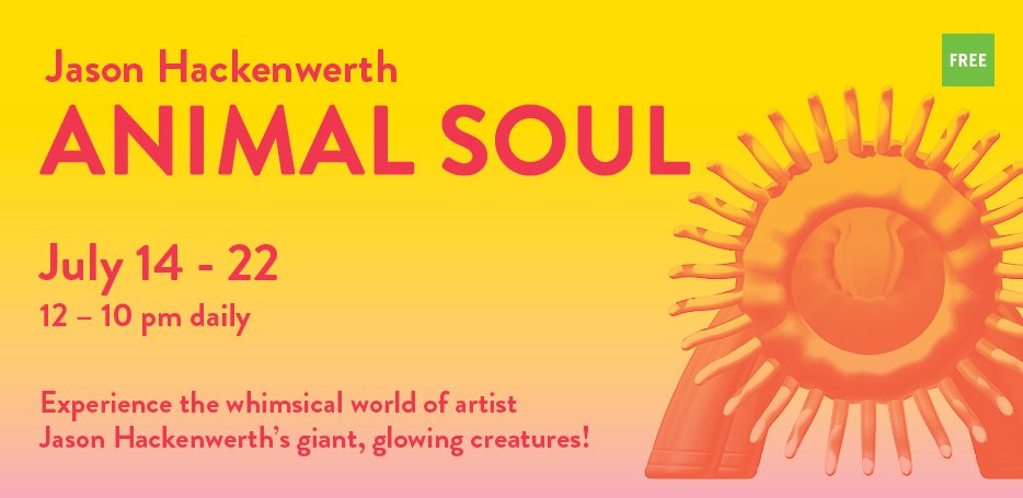 DoLA's tweet photo. The new #JasonHackenwerth installation is free & open to the public from July 14-22! 🎈🦁 #AnimalSoul #DTLA @ArtsBrookfield https://t.co/IzCtHvxj5B