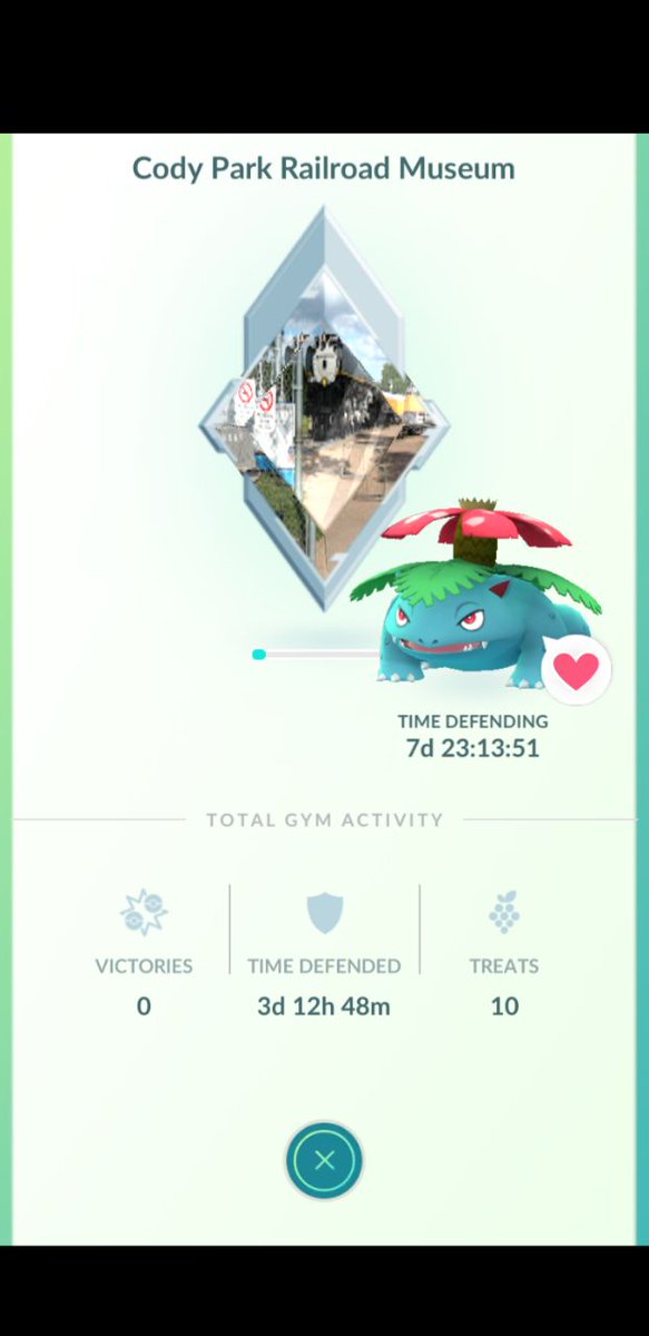 DarkKenzu's tweet photo. @trnrtips My Venusaur has been stuck at a gym for a week now because of a glitched player. https://t.co/bkxQ9pdjIr
