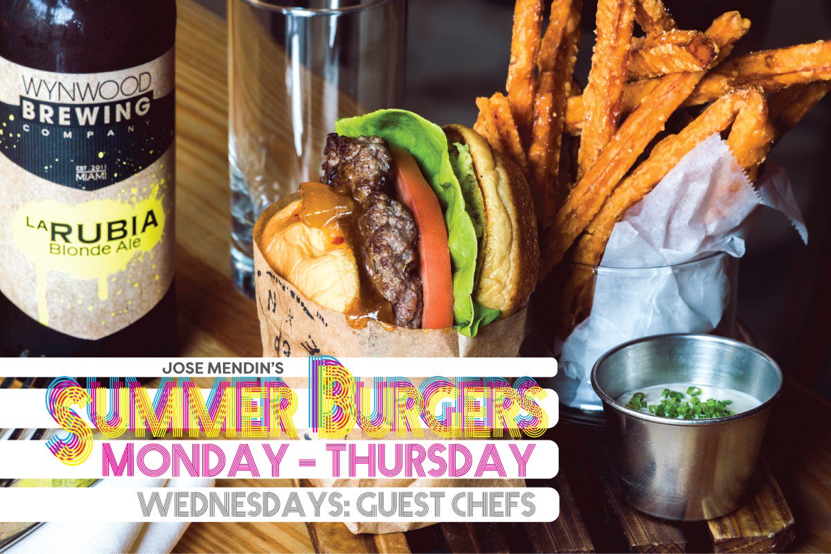 Try the burger I created at #PubbellyNoodleBar this week! #summerburger thepubbellygroup.com/summer-burgers/  <a href="/chefmendin/">Jose Mendin</a> <a href="/pubbelly/">Pubbelly</a> <a href="/beardfoundation/">James Beard Foundation</a>