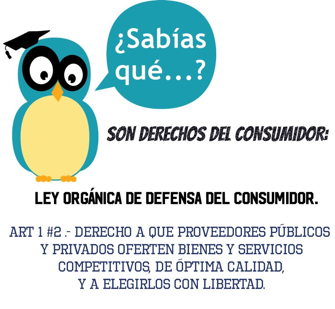 La oferta de productos de calidad es un derecho que tenemos los consumidores.