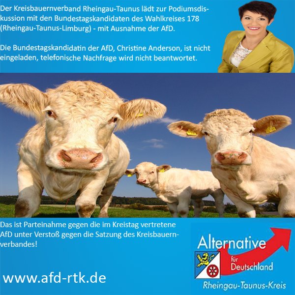 #Kreisbauernverband #Rheingau #RTK #Limburg #AfD #Podium #Landwirtschaft #Agrar