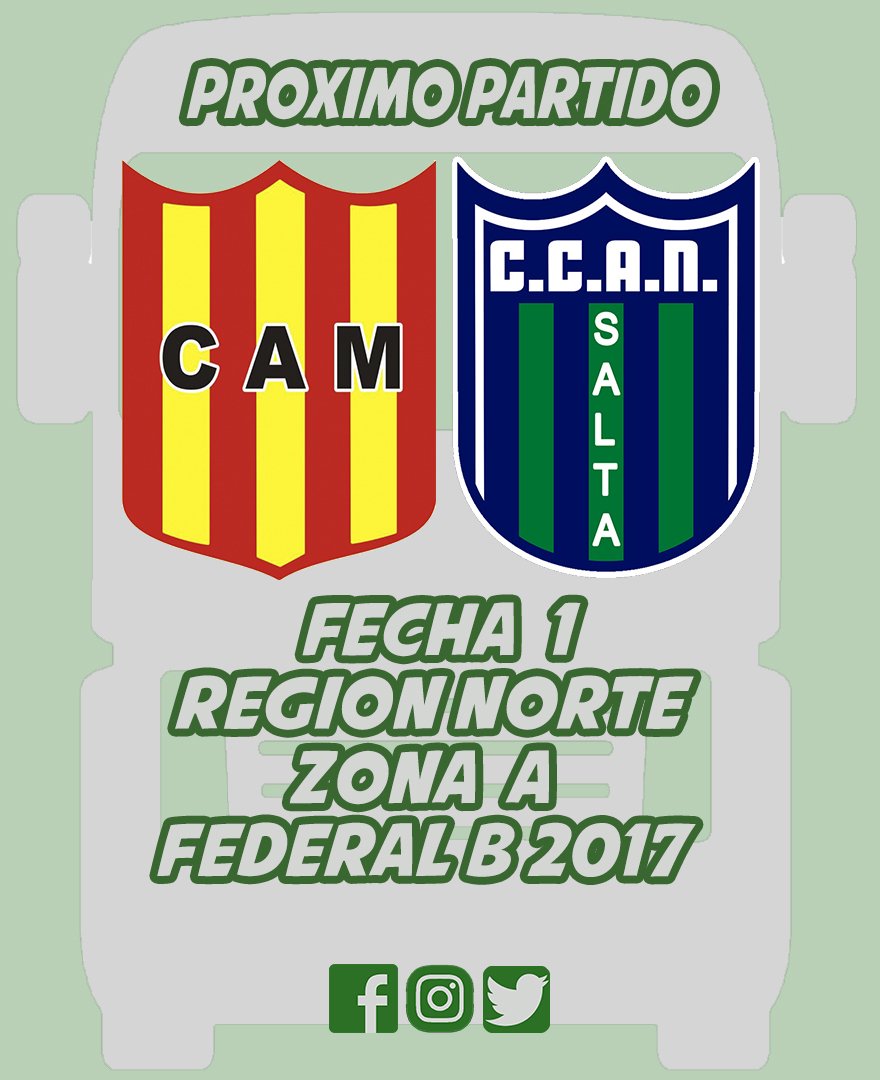 #Futbol ⚽ 
<a href="/CAMitreSalta/">Club Atlético Mitre</a> 🆚 #CamionerosArgentinos
📆 Viernes 7/7
🕤 21:30hs
👤 Javier Bustelo
🚩 Leandro Alanís
🚩 Pablo González

#FederalB 🏆