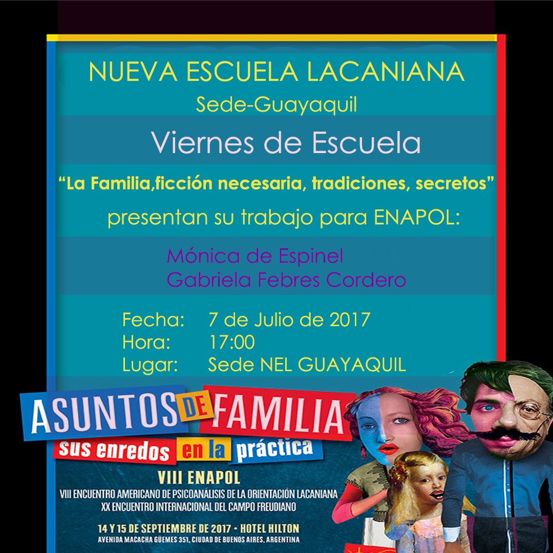 NelcfGuayaquil's tweet photo. viernes 7 de julio. Mónica de Espinel y Gabriela Febres Cordero presentaran "La familia, ficción necesaria, tradiciones, secretos" #ENAPOL https://t.co/U9Wy9OAJpy