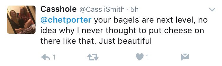 chetporter's tweet image. two types of people: people that hate my music, and people that love my... bagels