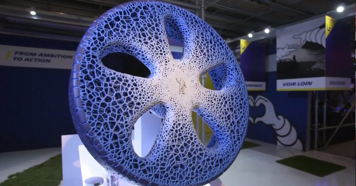 Michelin's New Tires Are #3DPrinted And Completely #Biodegradable snapm.uk/2uM4X3s <a href="/Michelin/">Michelin</a> #Innovation #CircularEconomy