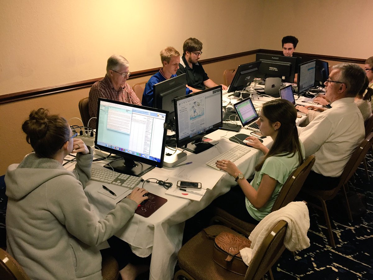 fotojule's tweet photo. Internet outage in downtown Jefferson City. News Tribune design has temporarily relocated to Capitol Plaza Hotel https://t.co/n02jbVonb4