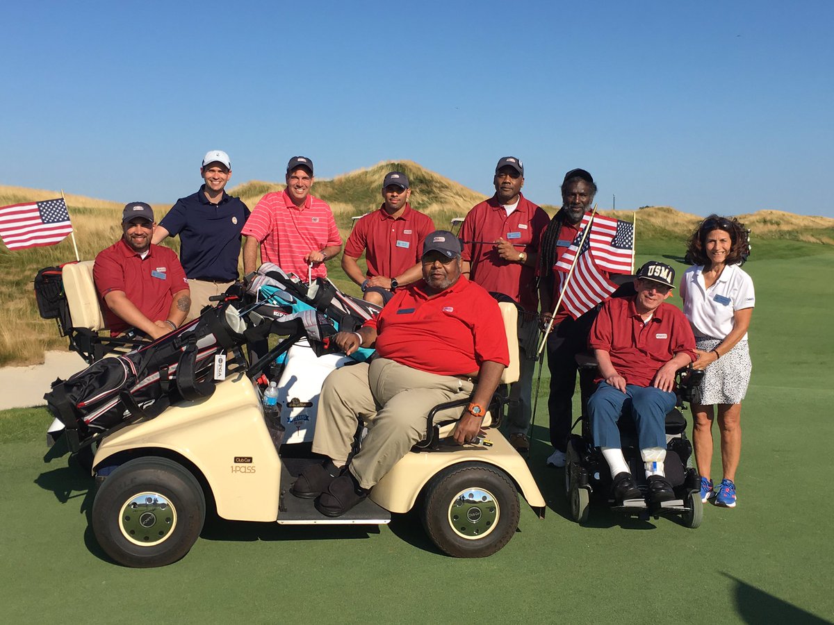 Special day with amazing veterans, PGA Professionals, <a href="/MetropolitanPGA/">Metropolitan PGA</a> and <a href="/bcrowellpro/">Elon Musk ᅠᅠᅠᅠᅠ ᅠᅠᅠᅠᅠᅠ ᅠᅠᅠᅠᅠᅠᅠᅠᅠᅠᅠᅠᅠᅠᅠᅠᅠᅠᅠᅠ..ᅠᅠᅠᅠᅠ</a>. Thank you @TrumpFerryPoint. #PGAHOPE