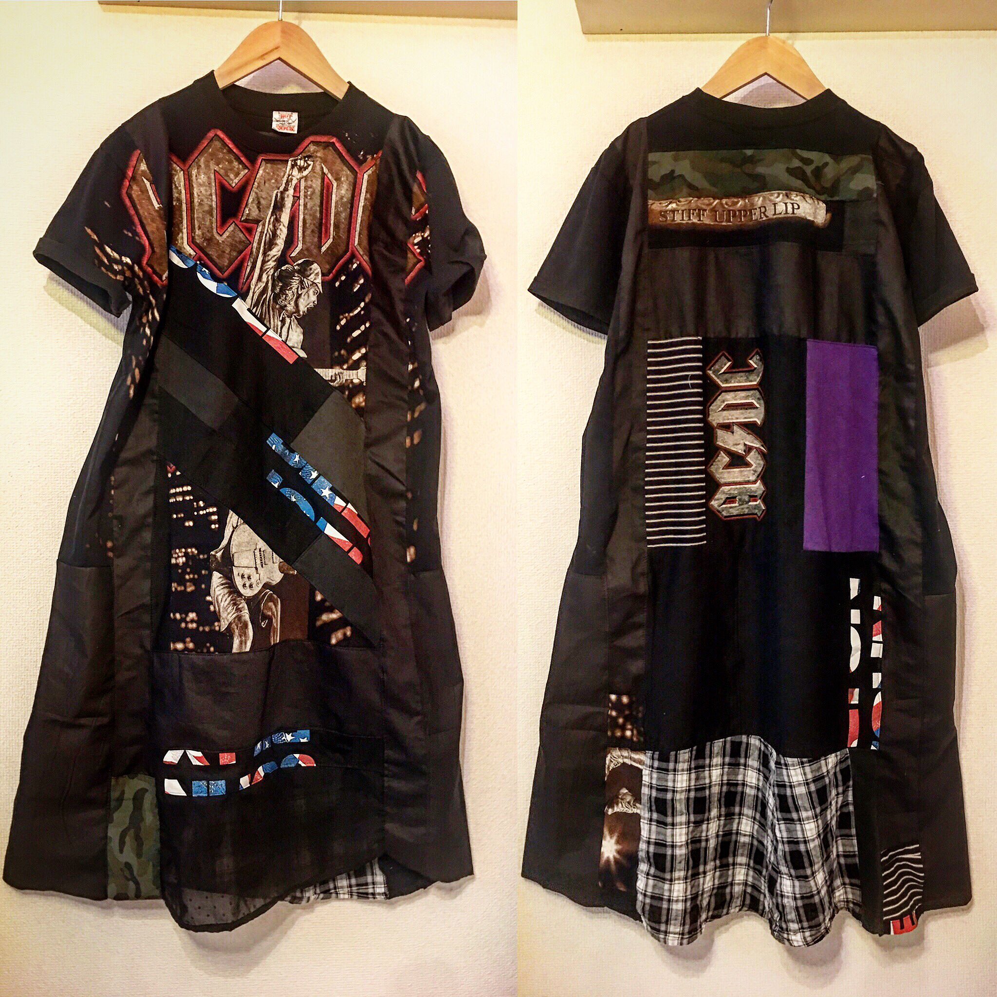 Kaya Select Remake در توییتر 本日も入荷ラッシュ かなりパッチワークが Acdcリメイクワンピース ライブに リメイク リメイクワンピース 古着 古着コーデ 衣装 Acdc Rock ロックt Vintage 原宿 古着リメイク Remake 古着屋 T Co