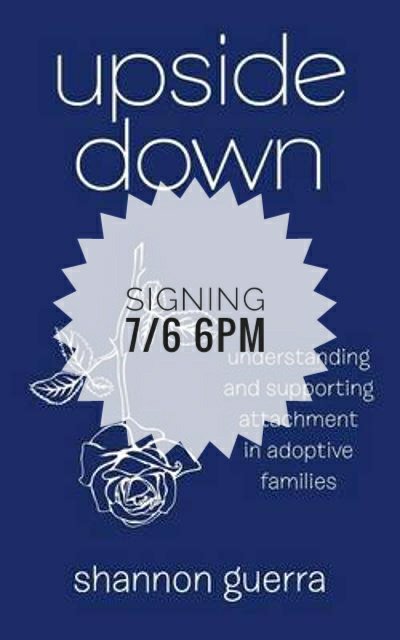 Join us tomorrow 7/6 @ 6pm to meet Alaskan author Shannon Guerra and get a signed copy of her book UPSIDE DOWN #authorsigning #alaskanauthor