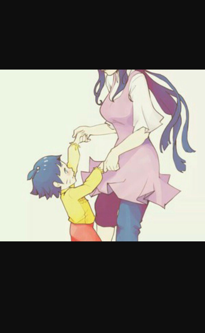 Dancing with mommy~ Ｏ(≧▽≦)Ｏ
#Hinata #Himawari #UzumakiFam