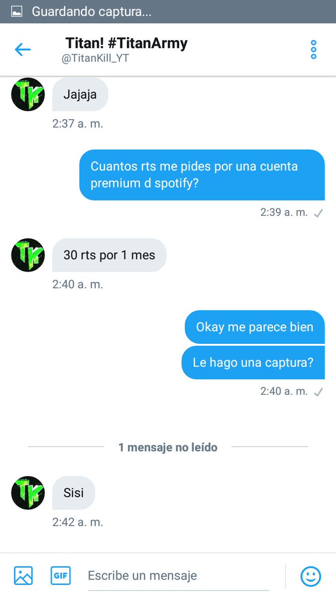 Adblock_yt's tweet image. 30 RTs y @TitanKill_YT me da una cuenta de Spotify premium!!
