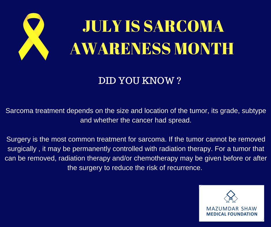#allthingscancer #SarcomaAwarenessMonth #msmf