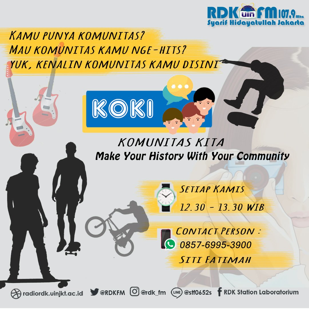 Uhuy!! jam 12.30 waktunya #KOKI mengudara bareng @RdShifas dan <a href="/MBUIN_JKT/">marchingbanduinjkt</a>