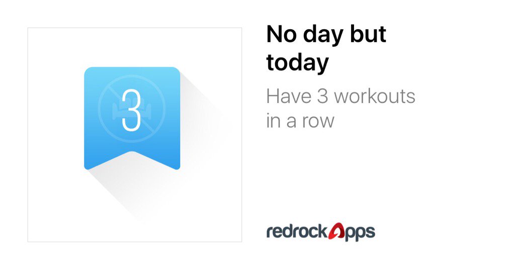 Achievement unlocked: No day but today