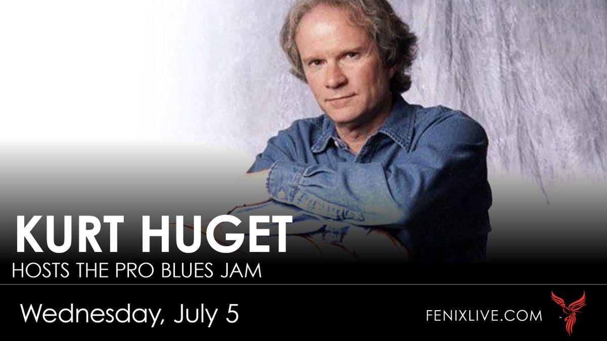 Get your #blues on at #FenixLIVE - tonight! Kurt Huget and Friends host the Pro Blues Jam!