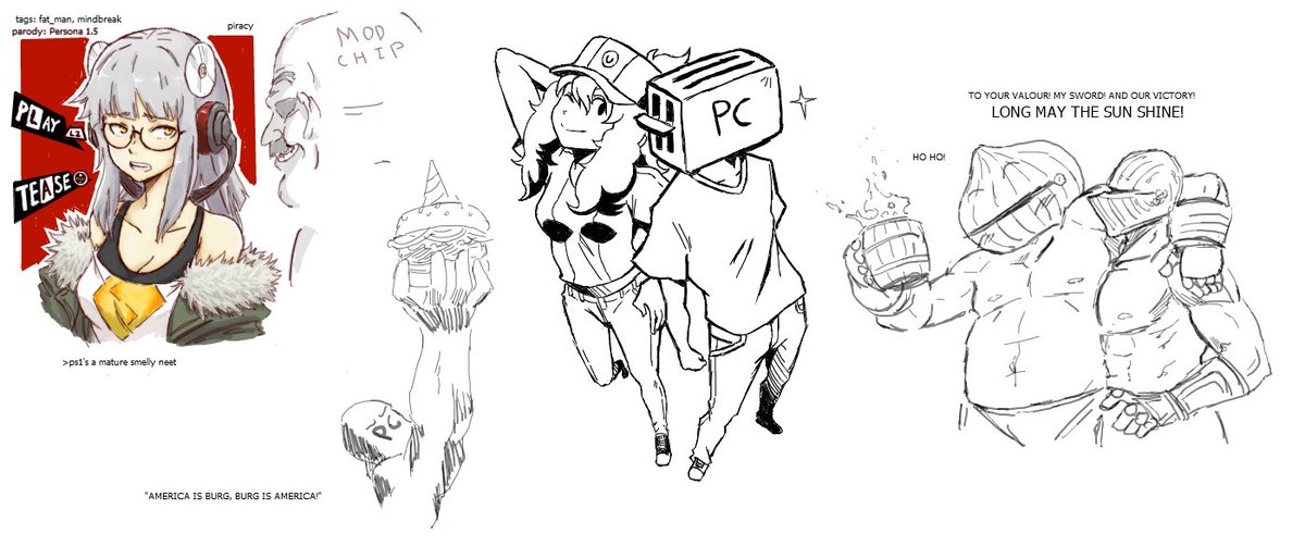 A bunch of doodles. I guess red is my favorite color for this week. Ate my breakfast 3 times as fast today. 