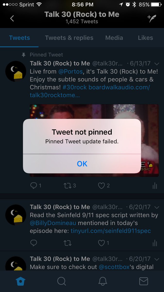 talk30tomepod's tweet photo. @TwitterSupport I can't pin any tweets on my profile. Help! https://t.co/d6Z9Okb2Hf