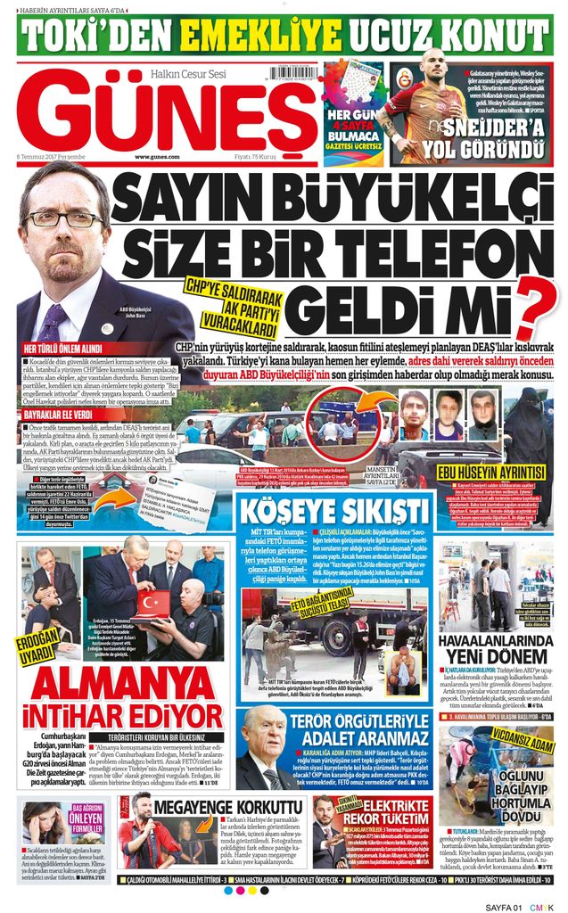 SAYIN BÜYÜKELÇİ SİZE BİR TELEFON GELDİ Mİ? buff.ly/2urCK2n  #GününManşeti <a href="/turgayguler/">Turgay Güler</a>