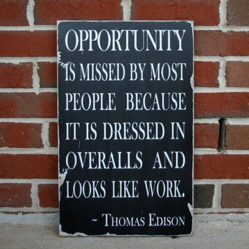 ChangeAgentSA's tweet photo. #Opportunity is missed by most because it's dressed in overalls &amp; looks like work!

No substitute for hard work.
Get up, tackle today. 👊 https://t.co/rR8zBXRumI