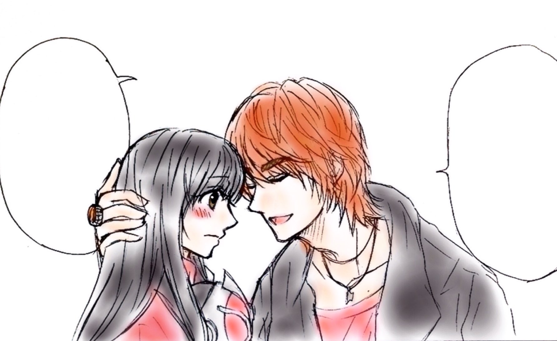 うさめぐ イラスト更新休止中 おでこコツンな晴コヨ しょっちゅうやってる構図だけど好きなんだよん 相手との心の距離が表れてる感じがする うさめぐ イラスト更新休止中 おでこコツンな晴コヨ しょっちゅうやってる構図だけど好きなんだよん 相手との心の距離が表れてる感じがする