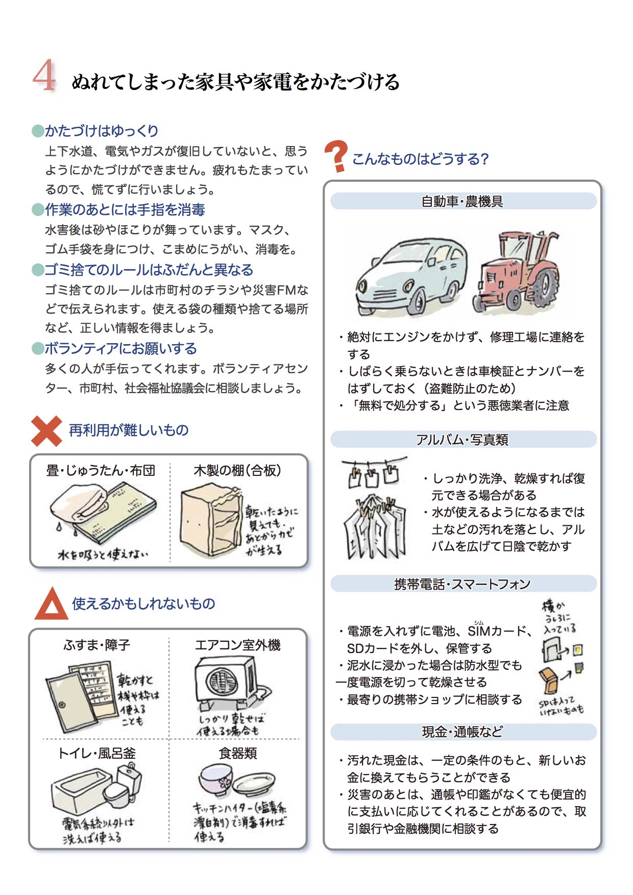 水害にあった時の対処法！知っていると役に立つ生活再建方法