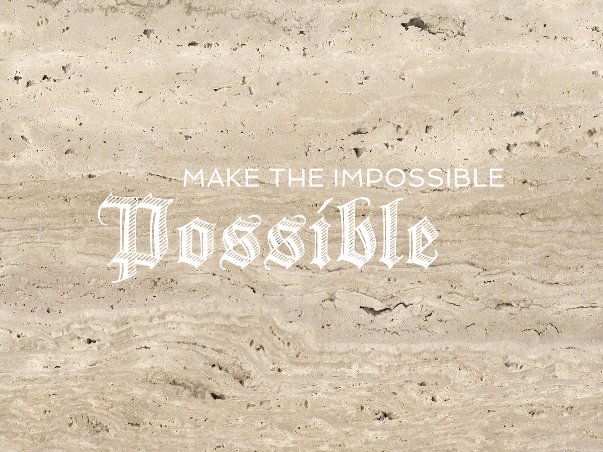 Macrostone2's tweet photo. Dreaming creates #ideas, actions see them brought 2 life. #Maketheimpossiblepossible. 🌟🎆 
#stone #quote #project #design #Travertine #lounge https://t.co/tAUV5e1V42