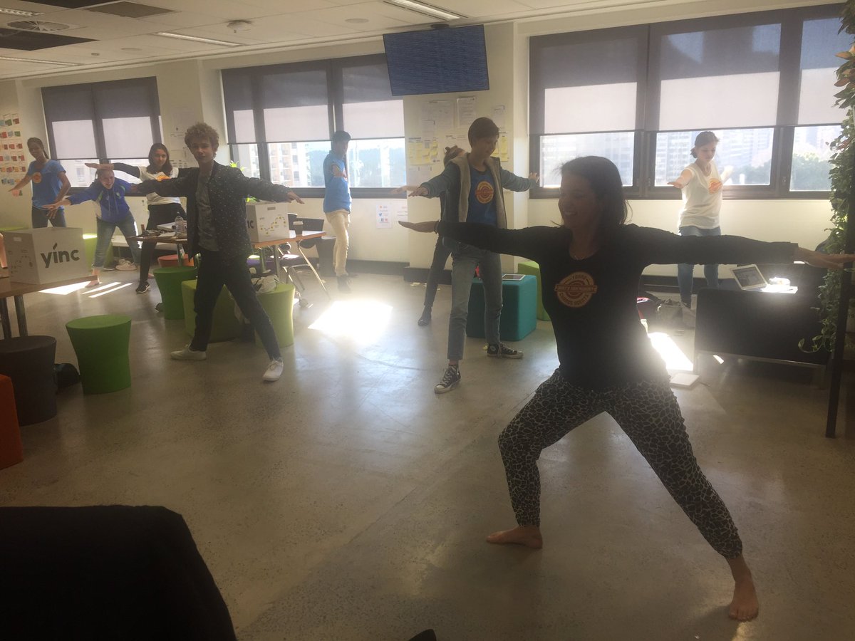 ychangeagents's tweet photo. Our teens taking time out @YINCau to stretch and relax! #healthyentrepreneurs @murudau https://t.co/c1eoAZ1gvO