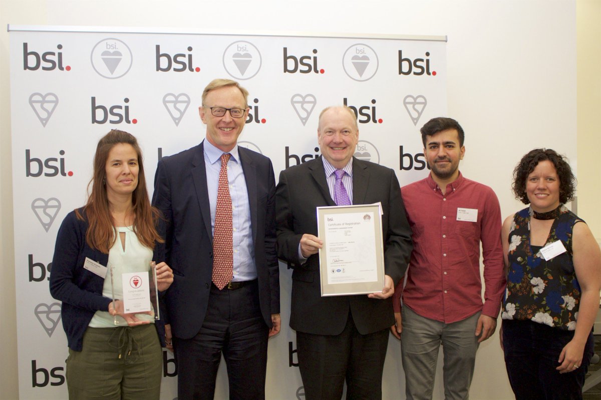 STUK_ltd's tweet photo. S&amp;T UK proudly receives BSI 14001:2015 Award #iso14001 https://t.co/k25ETLZ5Vf