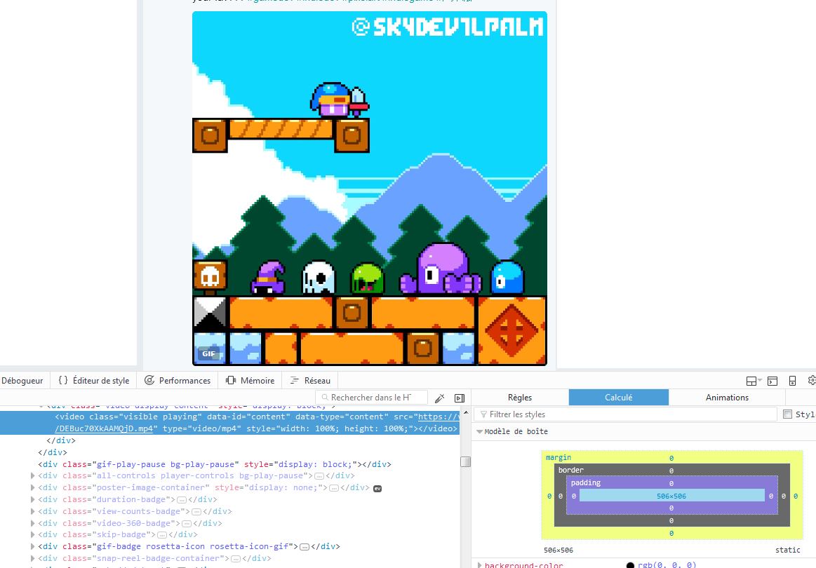 pypebros's tweet photo. twitter may call that a #gif, but what it really is ? 506x506 #mp4video. So much for crisp animated #pixelart ... https://t.co/QP238DaR7g
