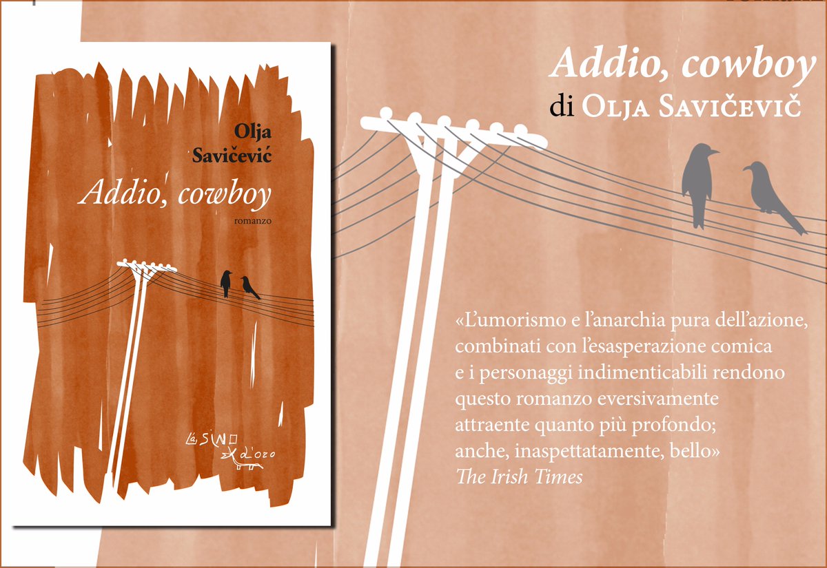 LasinoDoroEdiz's tweet photo. #librodellestate Addio,cowboy di Olja Savicevic
#AddioCowboy #leggerelasino
@piegodilibri @CasaLettori https://t.co/wpKp2GWcak