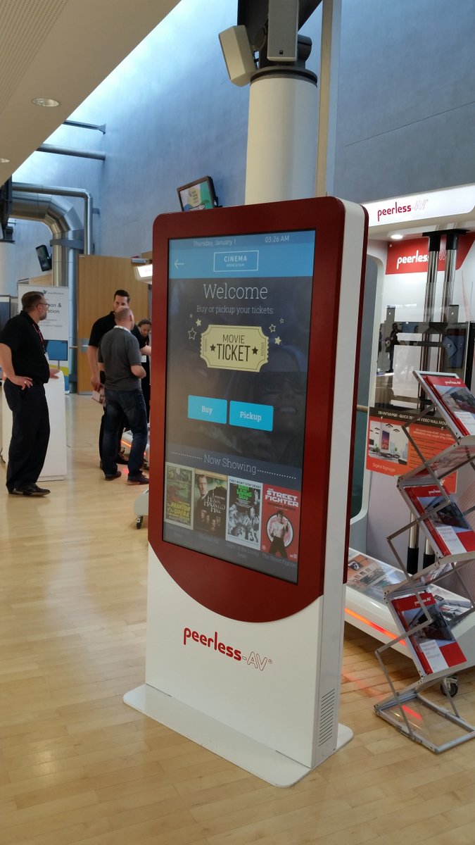 PeerlessAVEU's tweet photo. Check out our stylish new kiosk range on display @ISE_DSS All available in custom colours to suit any requirement #DSSEurope2017 https://t.co/VENZvtEHDK