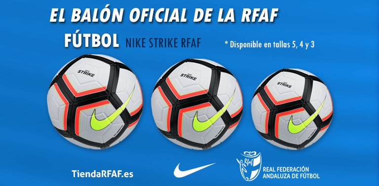 Descartar mármol información RFAF on Twitter: "📣 Nike Strike RFAF, el nuevo balón oficial de fútbol de @ RFAF ⚽️ Ya disponible en 3 tallas 👉Más info en https://t.co/SZjVvPuv5c  #SomosFútbol https://t.co/pWxJdZ8apj" / Twitter