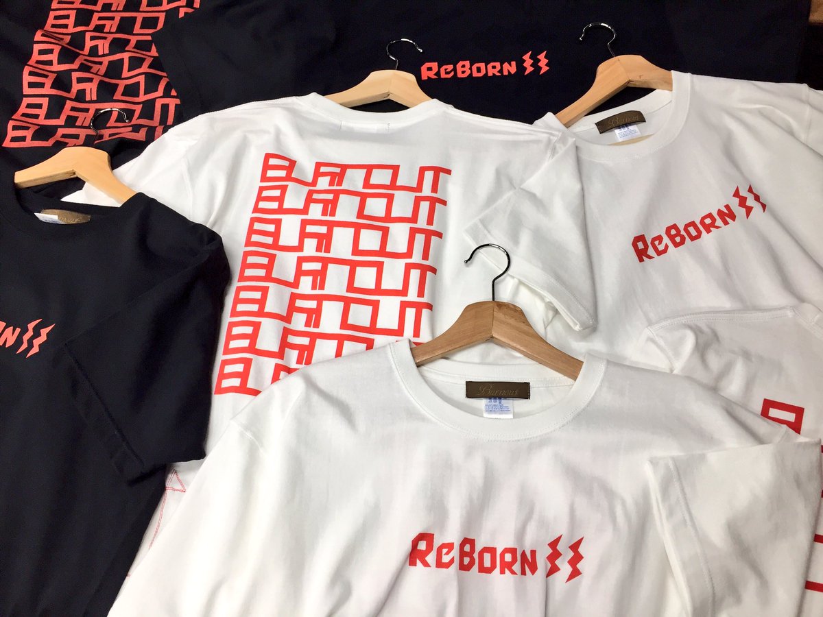 JungleGymweb's tweet photo. BURNOUT Reborn T-Shirt 先週までの受注分、発送完了ッ！！
1枚1枚、僕らでハンドプリントを施しています😆
今夏限定品ですよ(｀_´)ゞ
https://t.co/ZXlMd9Pm6N https://t.co/d45GqvL214