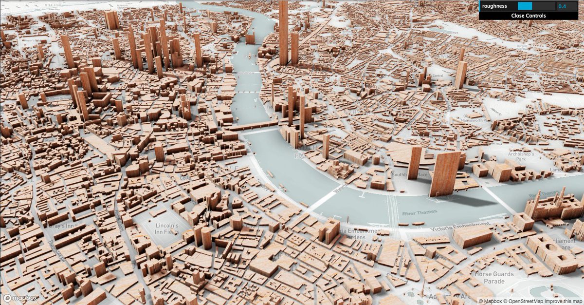 pissang1's tweet image. Buildings of London #webgl #dataviz #echarts