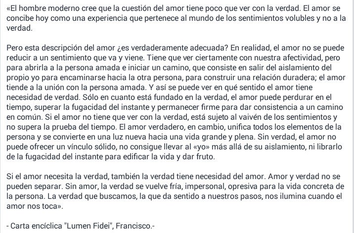 GravityHappens's tweet image. &quot;Amor y verdad no se pueden separar&quot;. #LumenFidei #PapaFrancisco