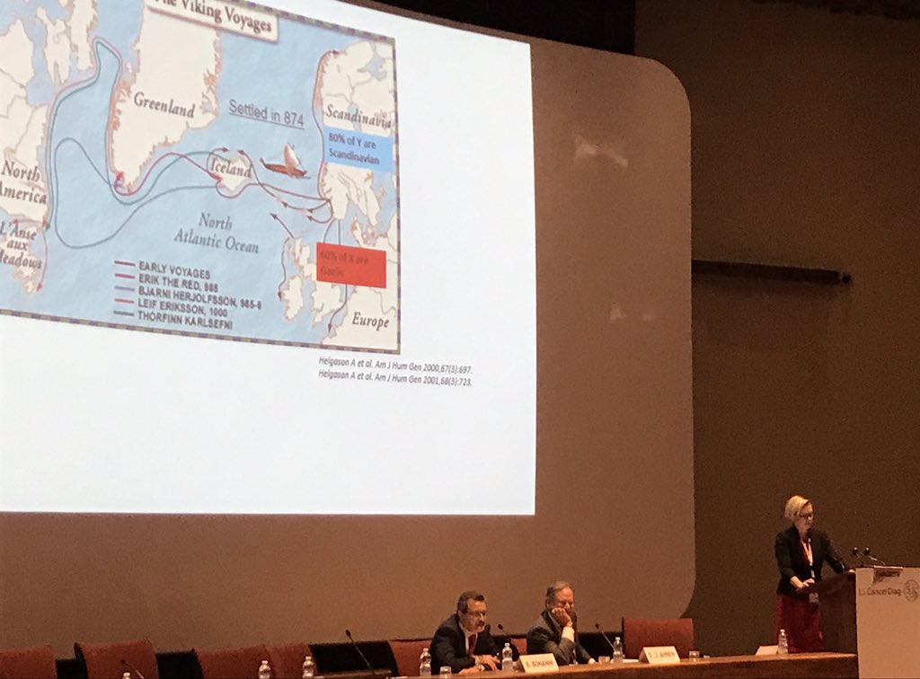 HHampel1's tweet photo. @SisiHarHar1 presenting data on #Lynchsyndrome in Iceland done in collaboration w/ @OSUCCC_James. #InSIGHT17 https://t.co/xlfvw0ymn5