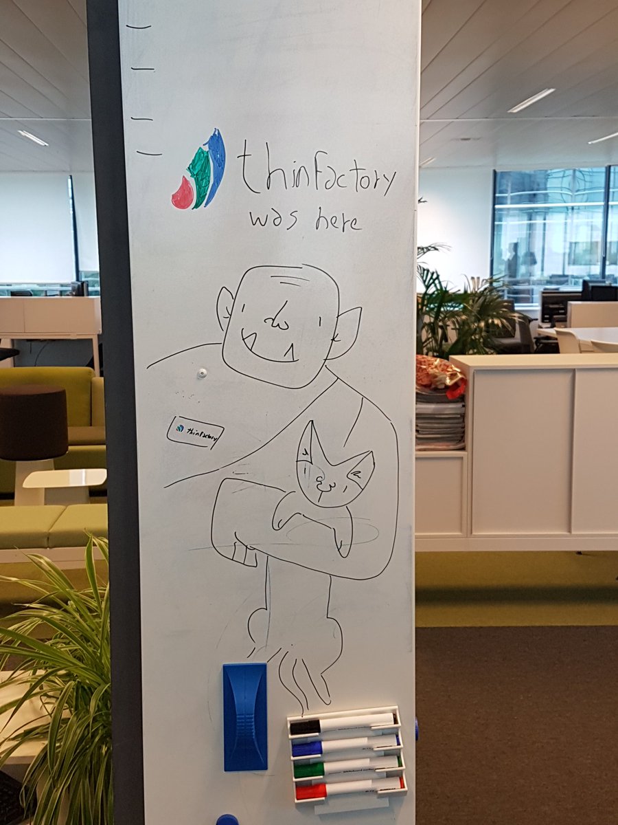 GeertHauwaerts's tweet photo. There. @thinfactory raided the @Copaco_Belgium office. Your move to invade ours. https://t.co/p9YksxDJ4R