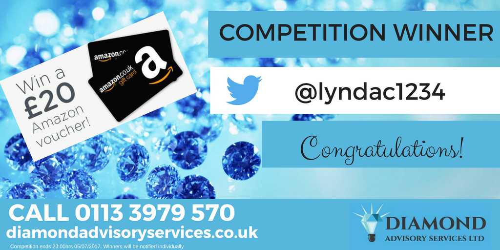 diamondadvisory's tweet photo. #competition winner @lyndac1234 !!!  Congratulations from all at Diamond Advisory Services

We’ll be in touch 👍 https://t.co/dAoTDwDmeL