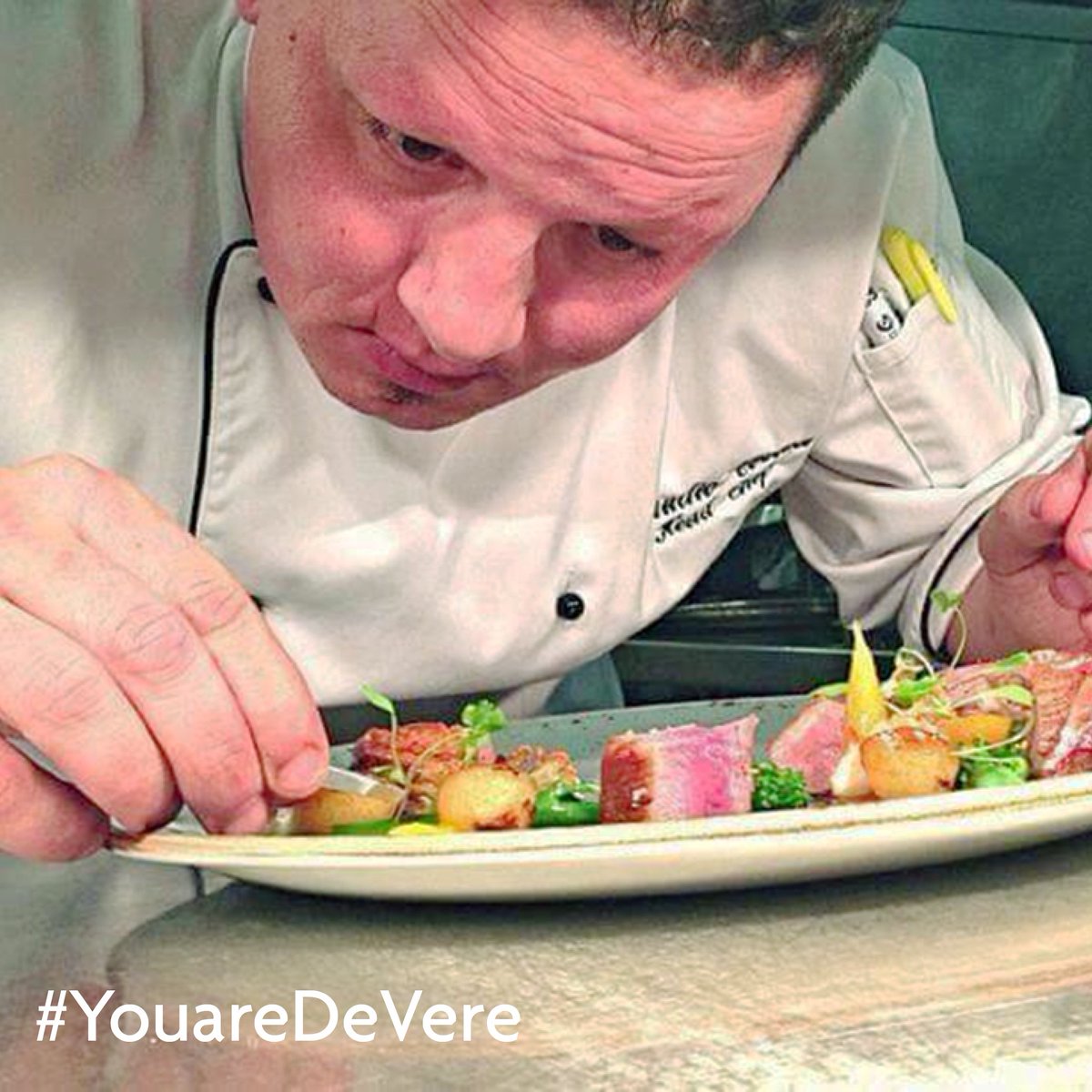 DeVereCareer's tweet photo. Next on #ChefsWeek is Claudio Costea, our Head Chef @ De Vere Oxford Thames https://t.co/E9TfIMvcrK #YouareDeVere #Chefs https://t.co/EdIZSB5yud
